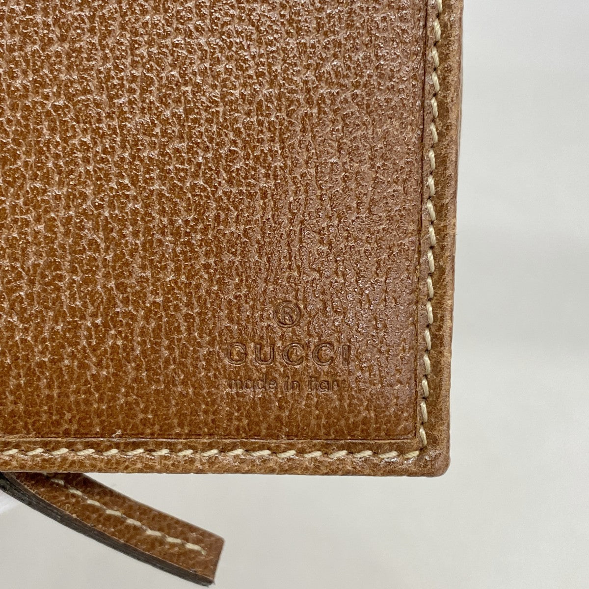 【5he4828-h】グッチ 長財布 インターロッキングG 154256 デニム ブルー ブラウン ゴールド金具【中古】レディース