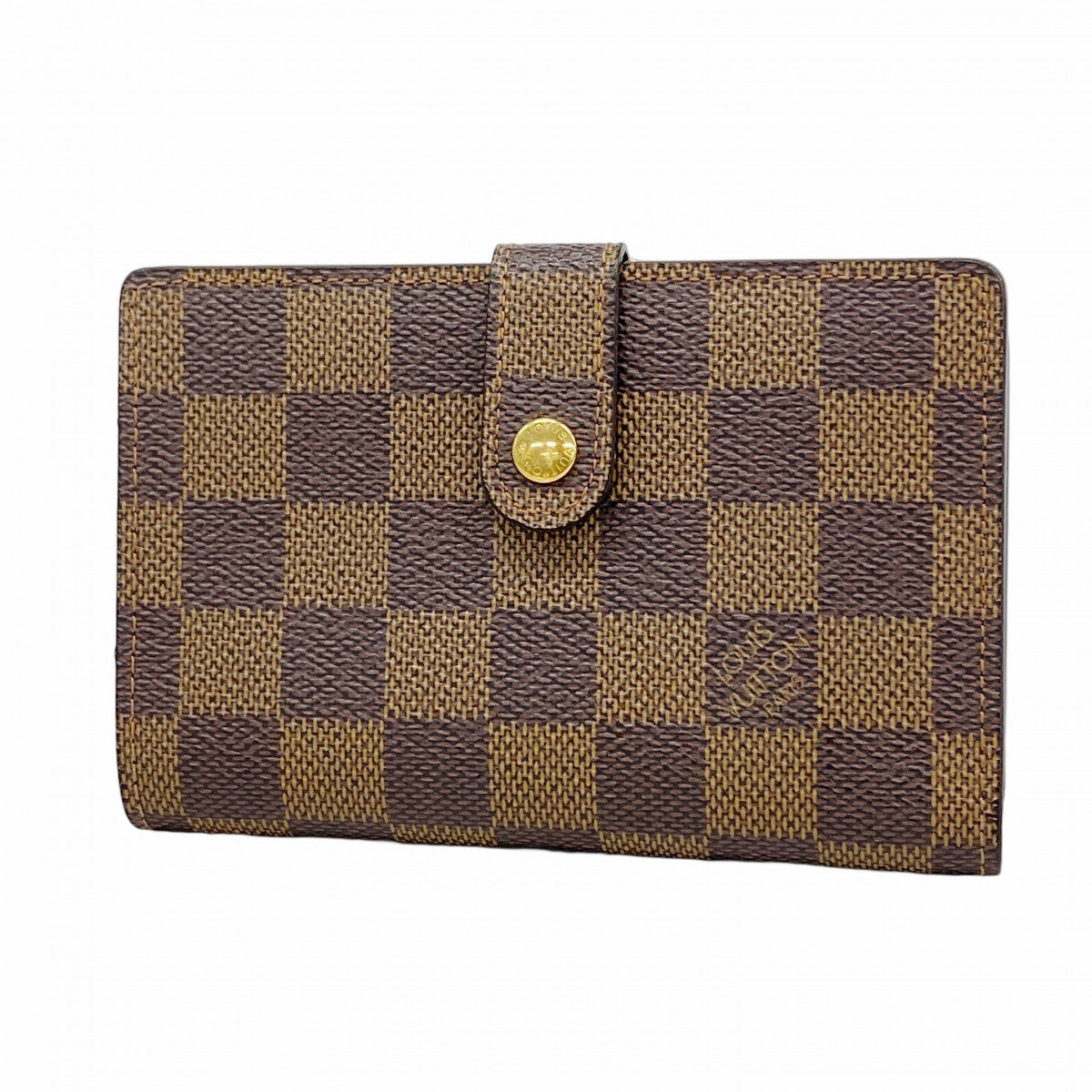【5he4877-h】ルイヴィトン 財布 ダミエ ポルトモネビエヴィエノワ N61664 エベヌ【中古】レディース