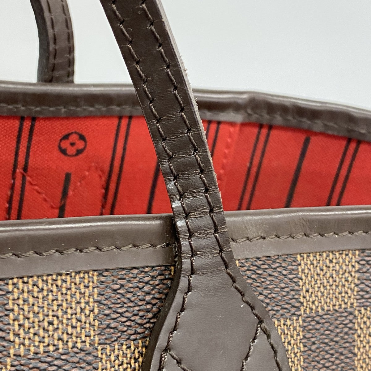 【5he4883-b-h】ルイヴィトン トートバッグ ダミエ ネヴァーフルMM N51105 エベヌ【中古】レディース