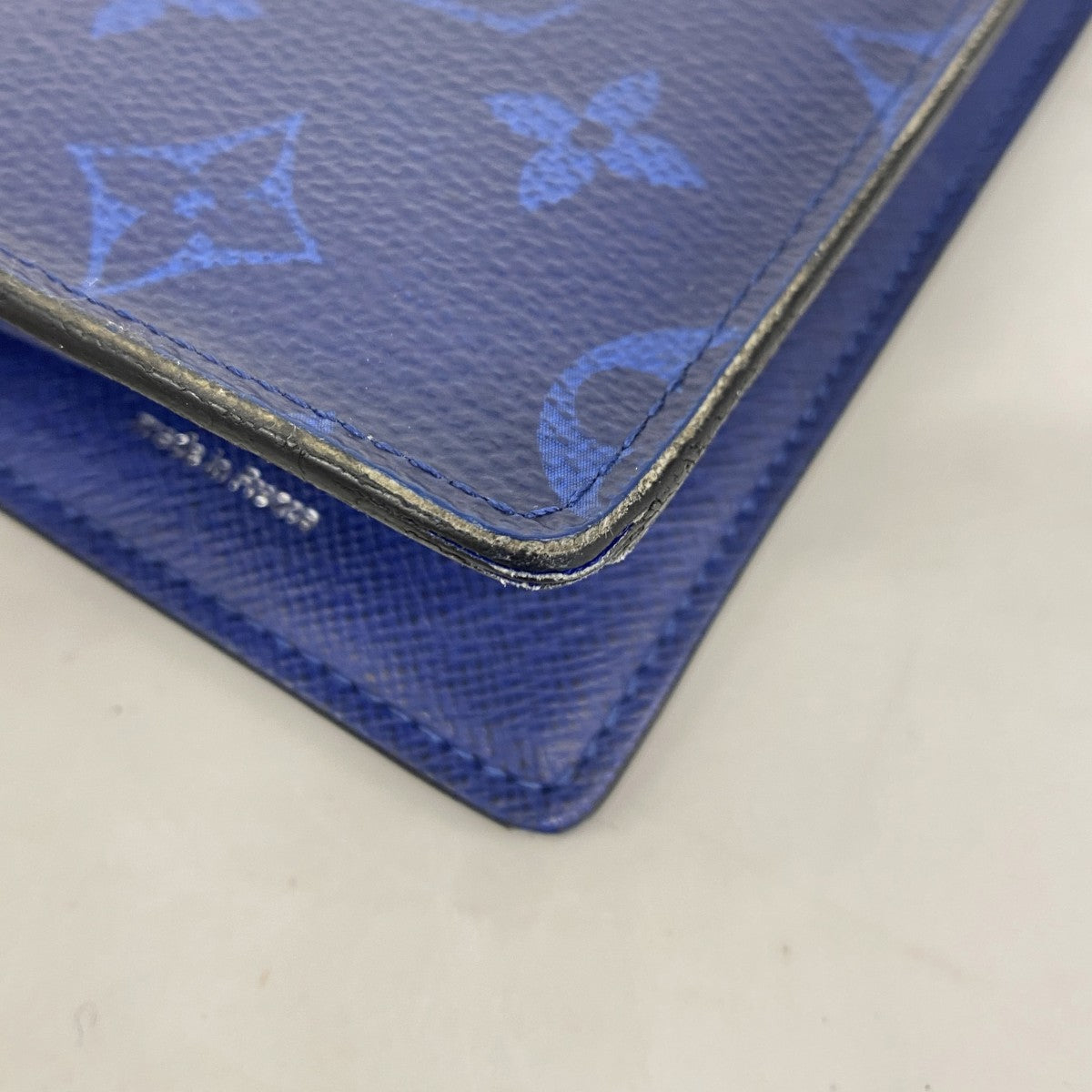 【5he4893-h】ルイヴィトン 長財布 タイガラマ ポルトフォイユブラザ M30297 ブルー【中古】メンズ