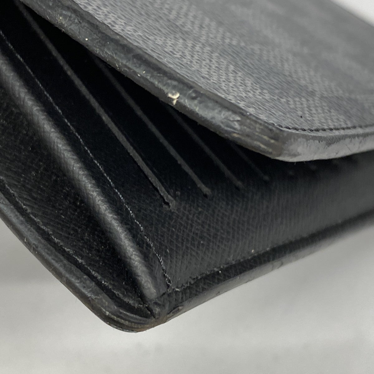 【5he4926-h】ルイヴィトン 長財布 ダミエ・グラフィット ポルトフォイユブラザ N62665 ブラック【中古】メンズ