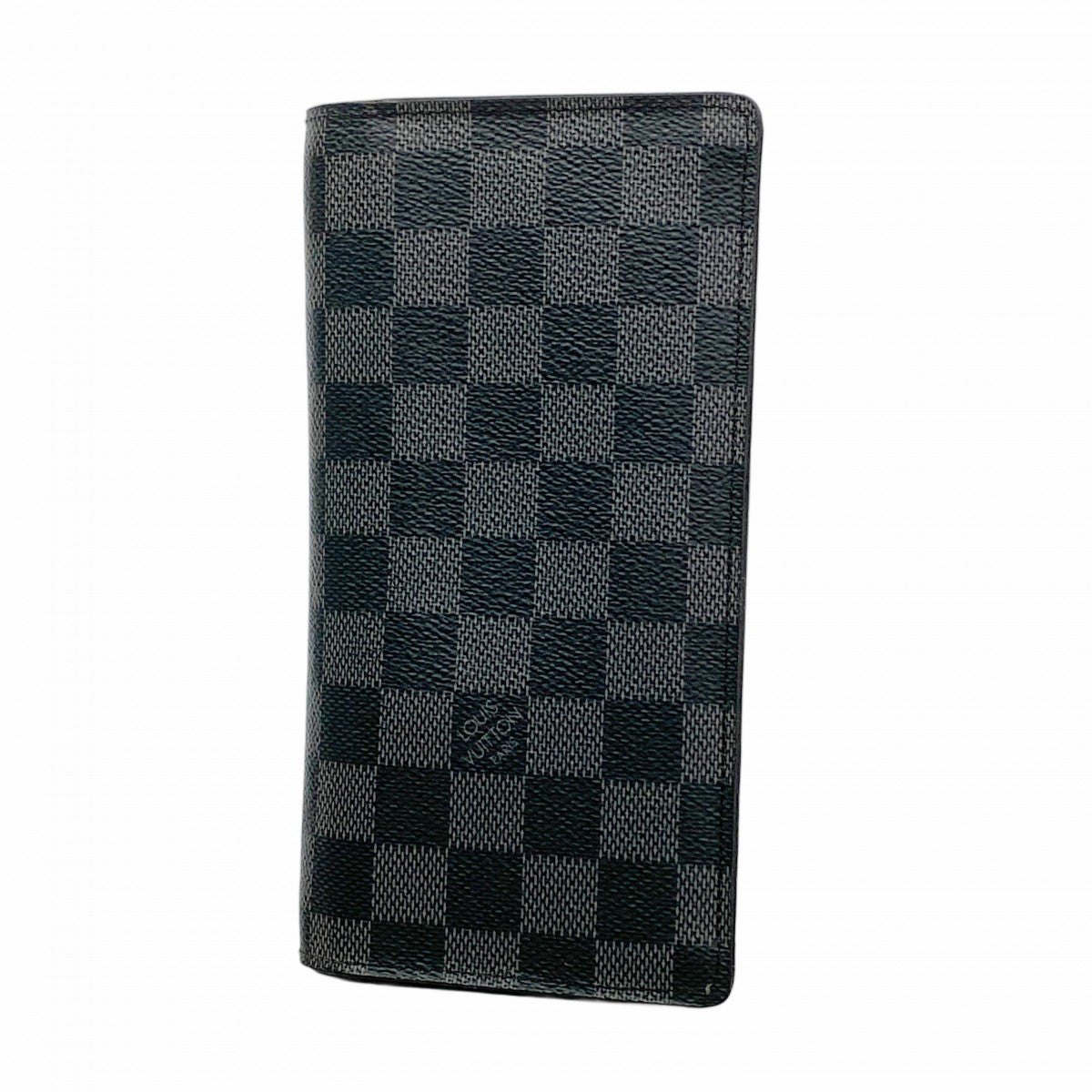 【5he4926-h】ルイヴィトン 長財布 ダミエ・グラフィット ポルトフォイユブラザ N62665 ブラック【中古】メンズ