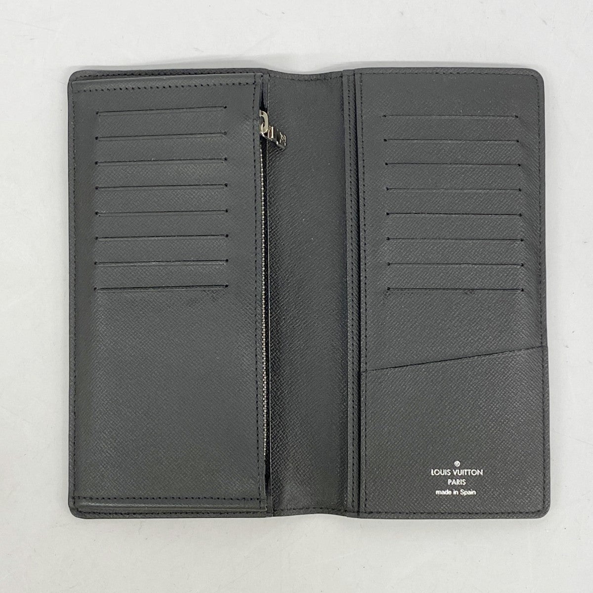 【5he4926-h】ルイヴィトン 長財布 ダミエ・グラフィット ポルトフォイユブラザ N62665 ブラック【中古】メンズ