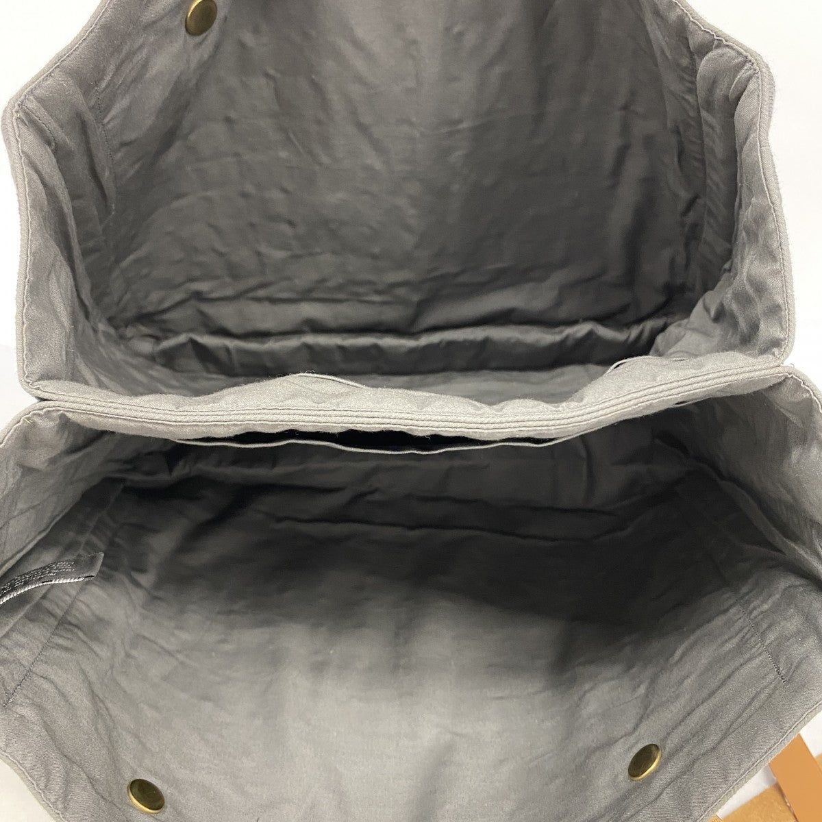 【5he4950-h】エルメス ショルダーバッグ アメダバカバドゥポッシュ キャンバス グレー ゴールド金具【中古】レディース
