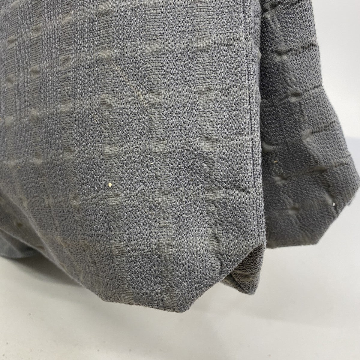 【5he4950-h】エルメス ショルダーバッグ アメダバカバドゥポッシュ キャンバス グレー ゴールド金具【中古】レディース