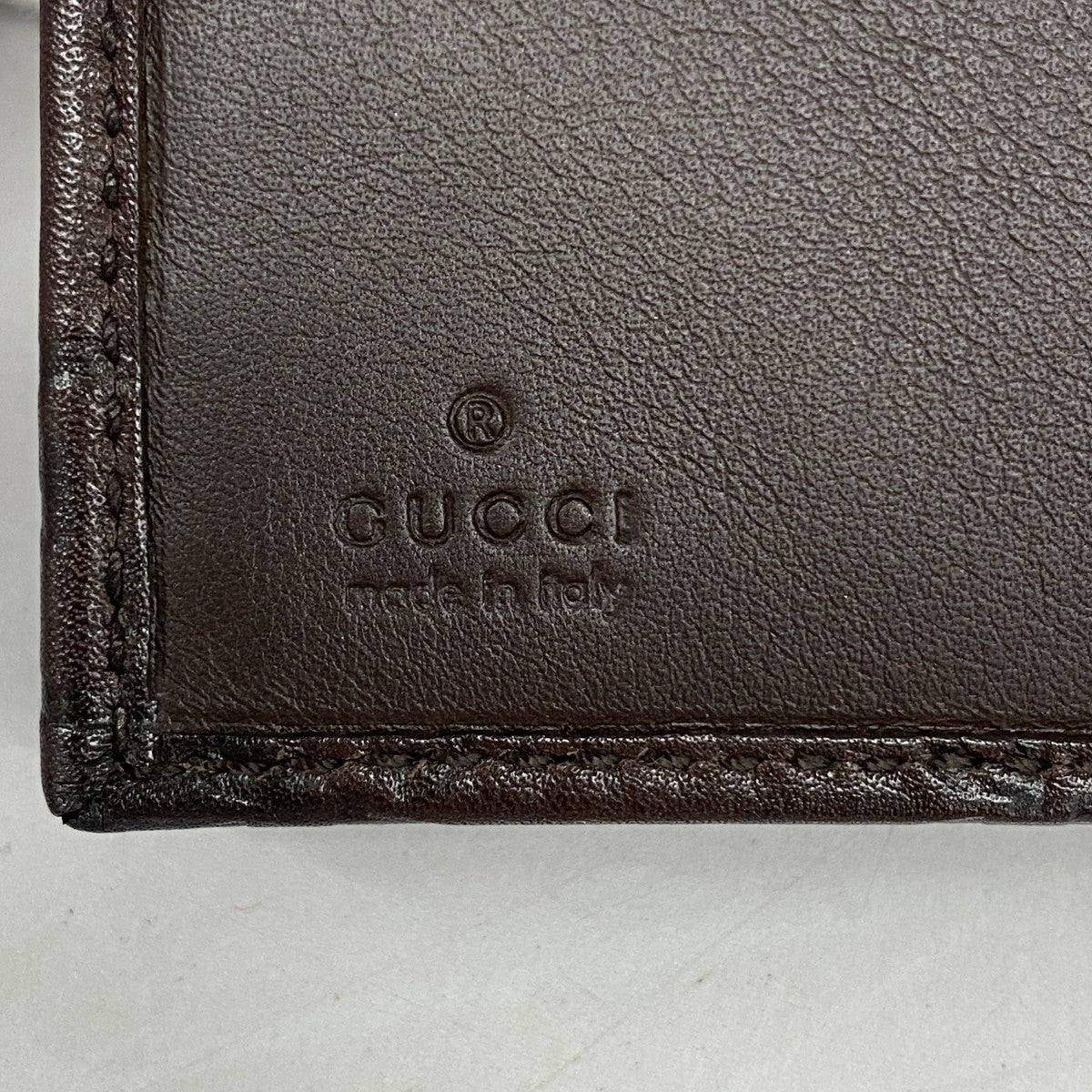 【5he4953-h】グッチ 財布 グッチシマ 203549 レザー ブラウン ゴールド金具【中古】レディース