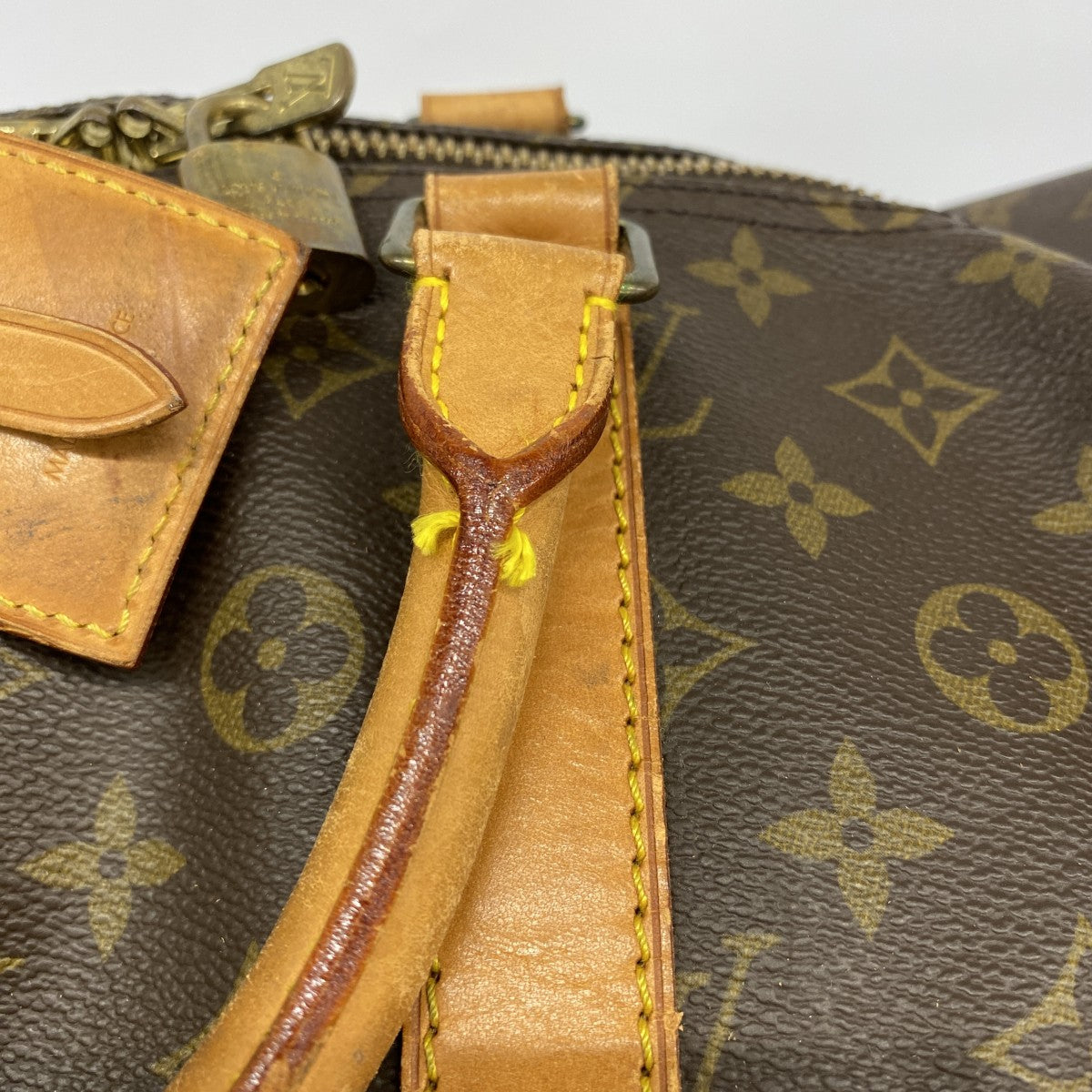 【5he4955-h】ルイヴィトン ボストンバッグ モノグラム キーポルバンドリエール55 M41414 ブラウン【中古】メンズ レディース ユニセックス