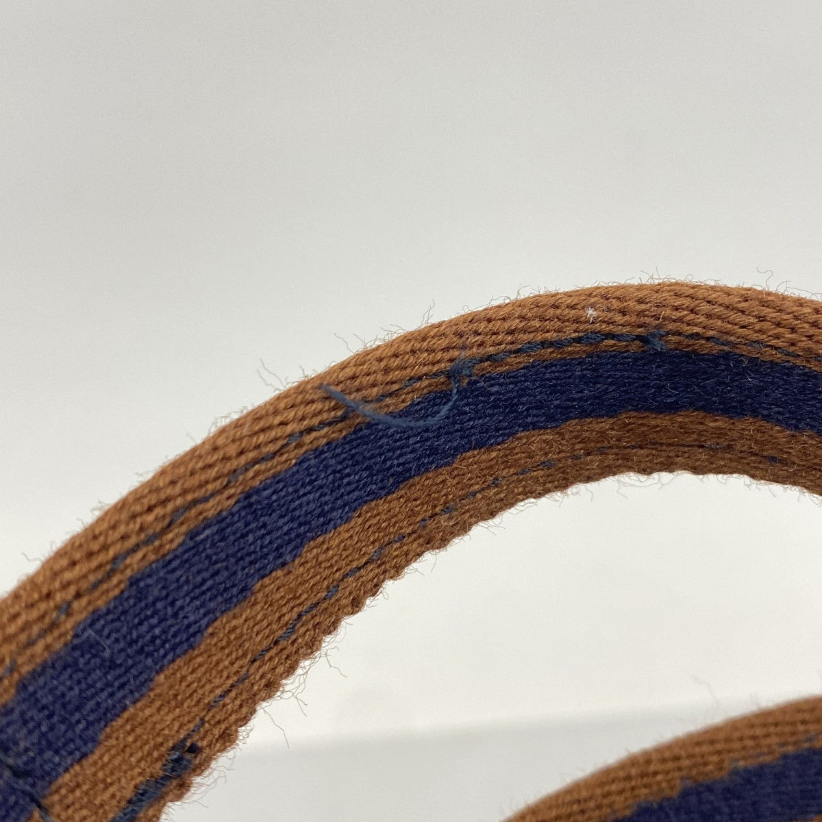 【5he5078-h】エルメス トートバッグ フールトゥGM キャンバス ネイビー シルバー金具【中古】メンズ レディース ユニセックス