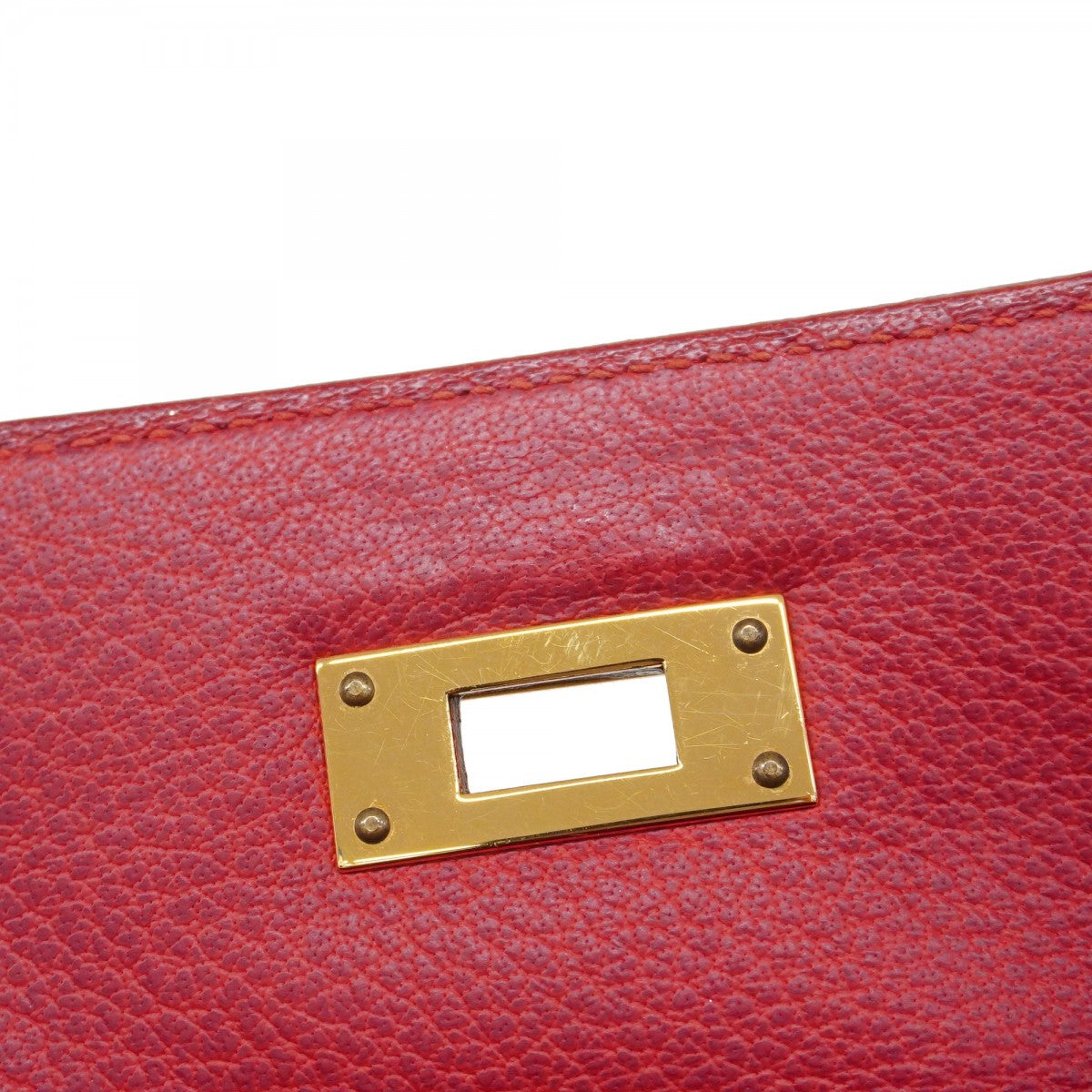 【5he5087-h】エルメス ハンドバッグ ケリー35 トゴ ルージュヴィフ ゴールド金具 □I刻印【中古】レディース