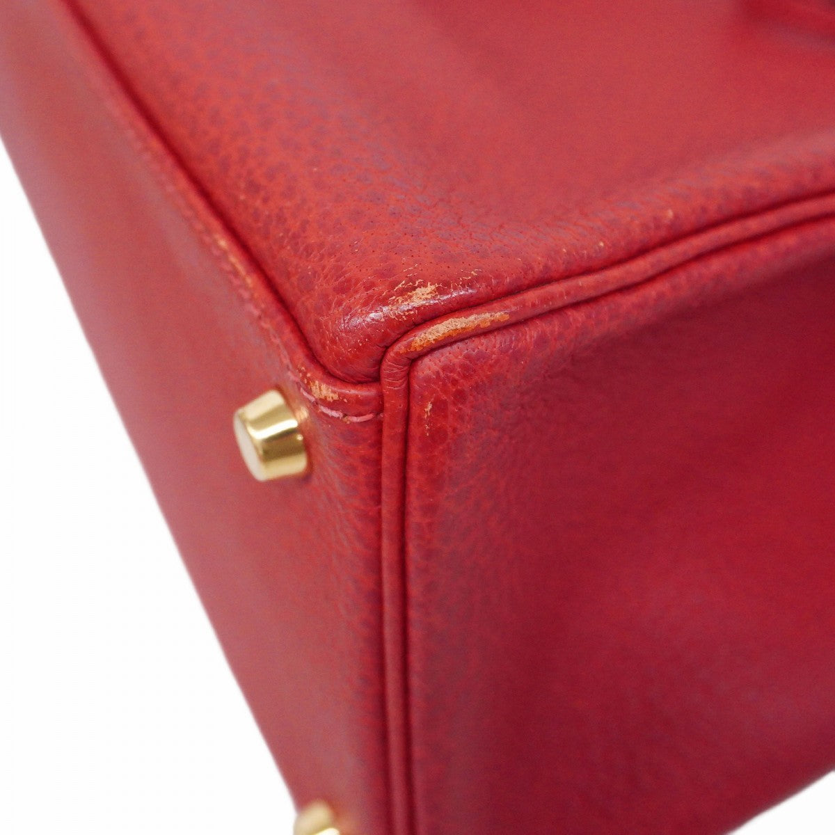 【5he5087-h】エルメス ハンドバッグ ケリー35 トゴ ルージュヴィフ ゴールド金具 □I刻印【中古】レディース