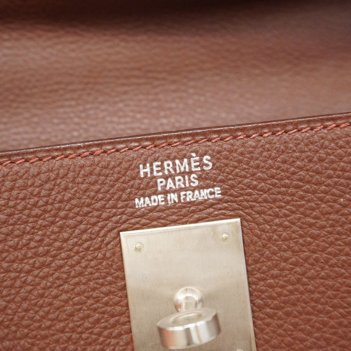 【5he5149-h】エルメス ハンドバッグ ケリー35 トゴ ルージュアッシュ シルバー金具 □D刻印【中古】レディース