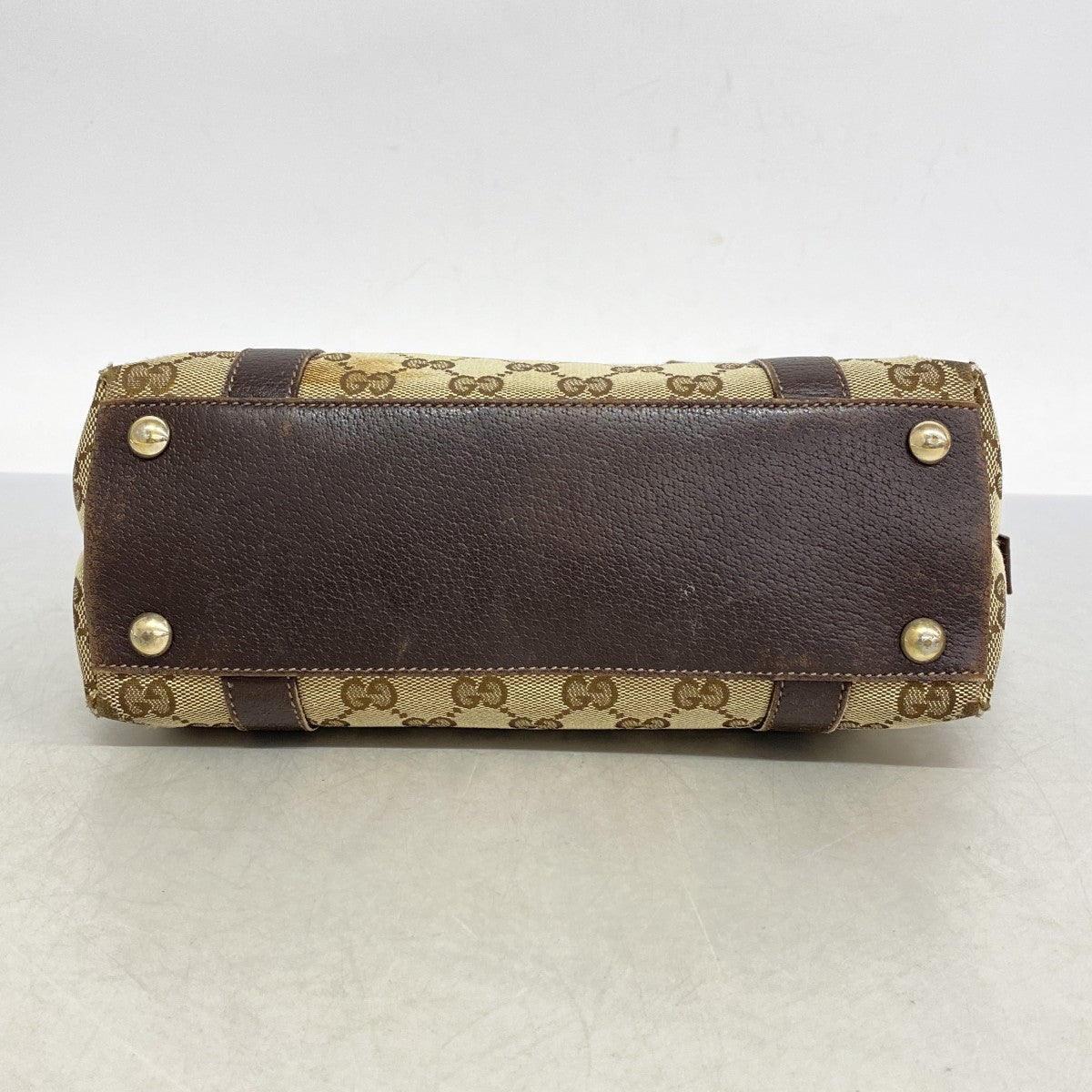【5he5154-h】グッチ トートバッグ GGキャンバス 141471 キャンバス ブラウン ゴールド金具【中古】レディース