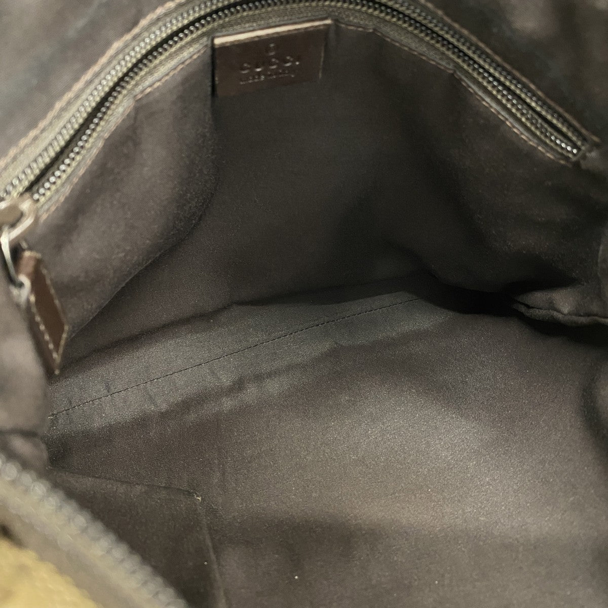 【5he5254-h】グッチ ショルダーバッグ GGキャンバス 145857 キャンバス ブラウン シルバー金具【中古】レディース