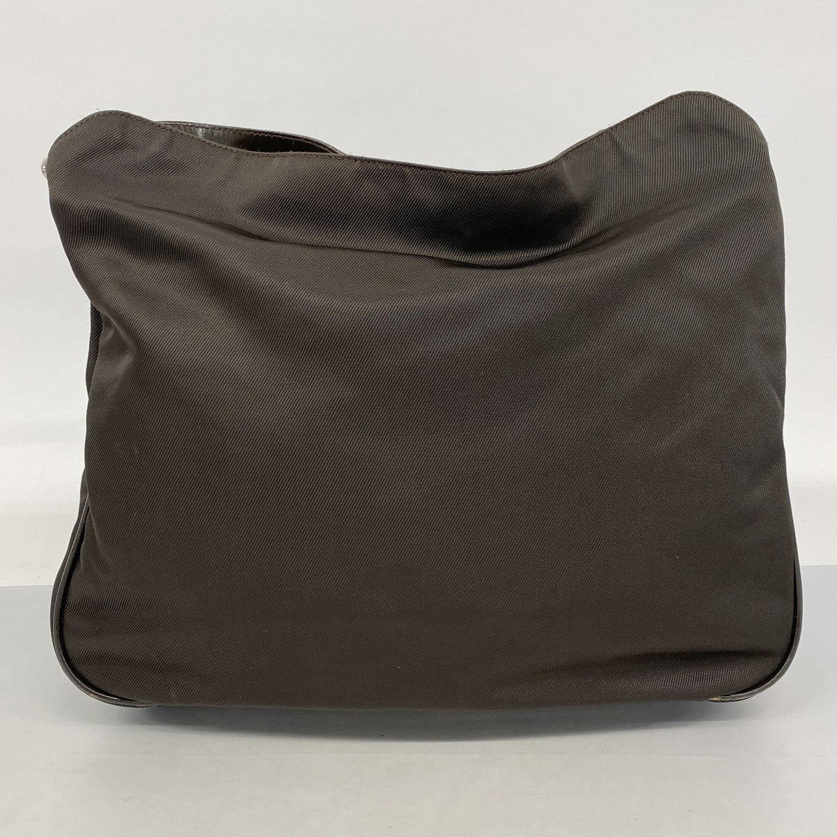 【5he5272-h】グッチ ハンドバッグ バンブー 001 2058 1577 5 ナイロン ブラウン シルバー金具【中古】レディース