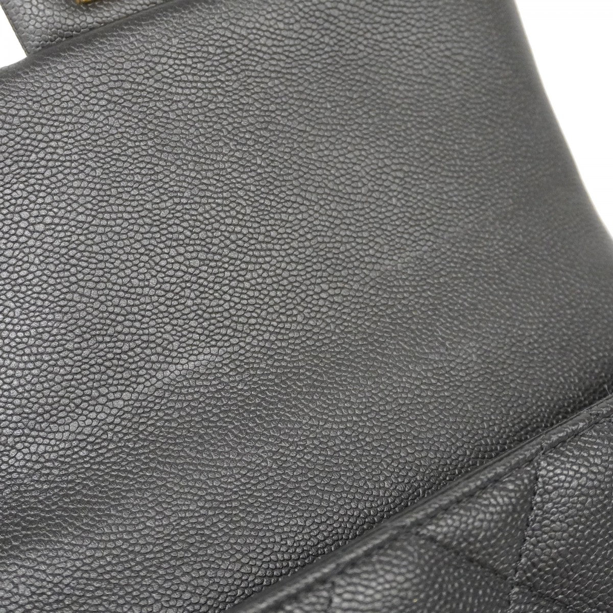 【5he5366-e】シャネル ショルダーバッグ マトラッセ チェーンショルダー キャビアスキン ブラック ゴールド金具【中古】レディース