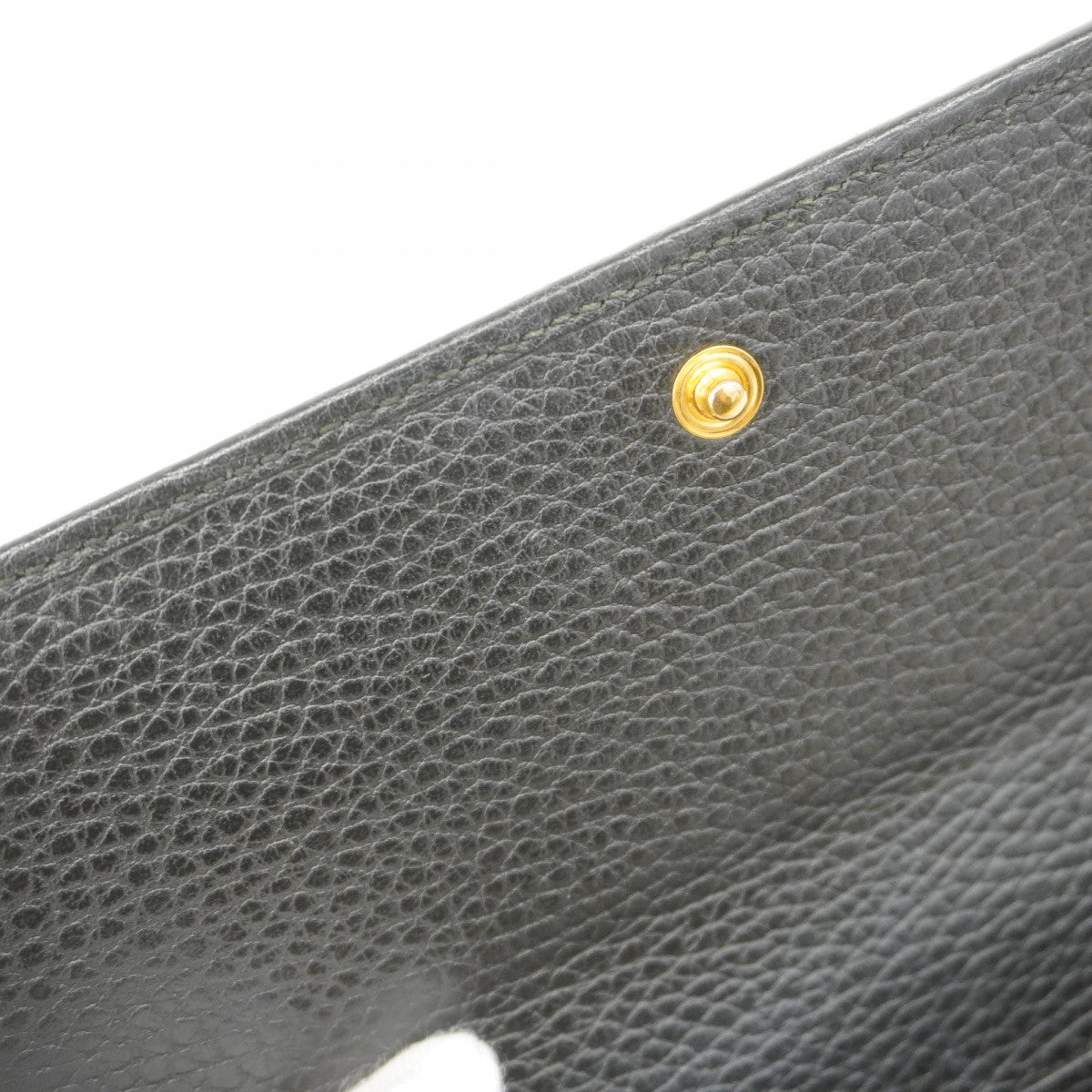 【5he5429-h】グッチ 長財布 GGマーモント 456116 レザー ブラック ゴールド金具【中古】レディース