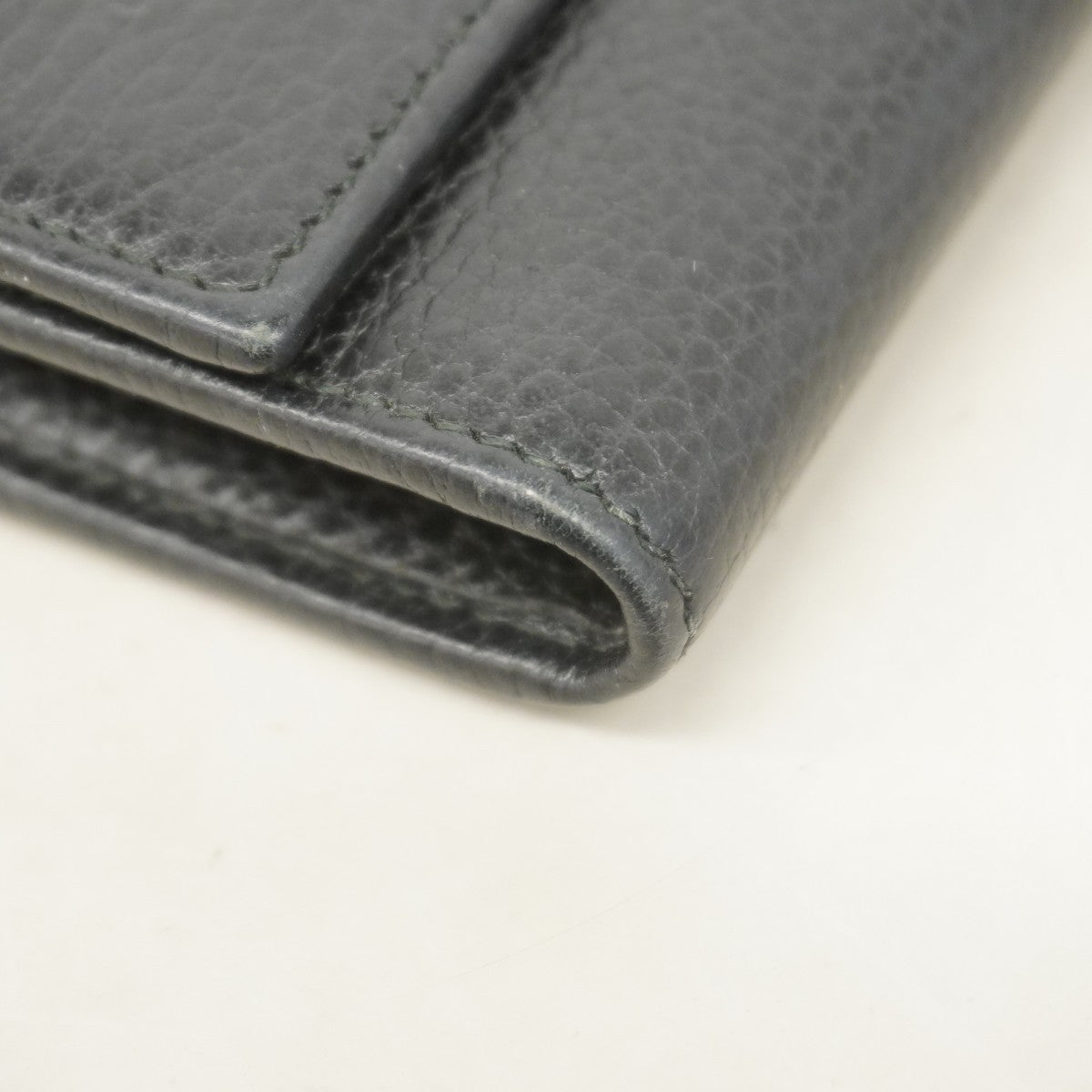【5he5429-h】グッチ 長財布 GGマーモント 456116 レザー ブラック ゴールド金具【中古】レディース