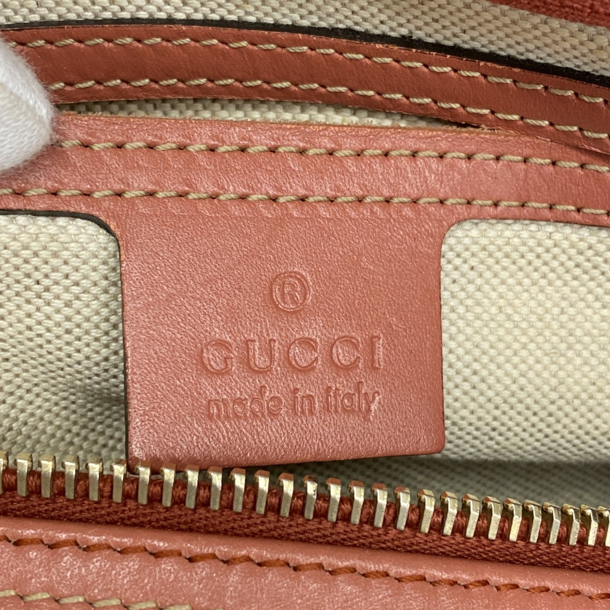 【5he5554-h】グッチ ハンドバッグ GGスプリーム 193603 PVC ブラウン ピンク ゴールド金具【中古】レディース