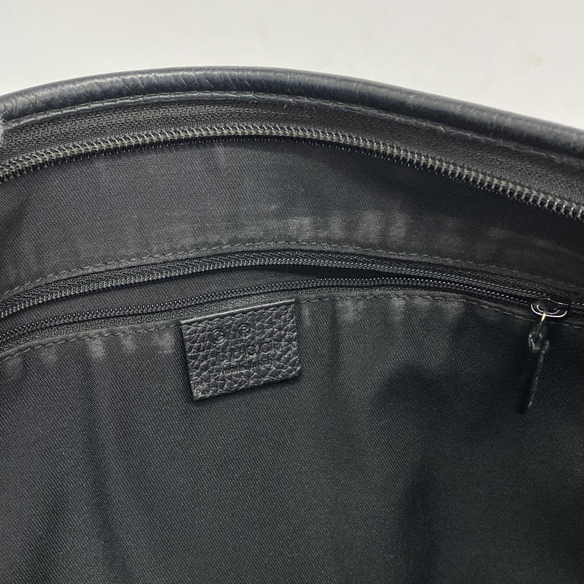 【5he5556-h】グッチ ショルダーバッグ アビー 258642 デニム ブラック シルバー金具【中古】レディース