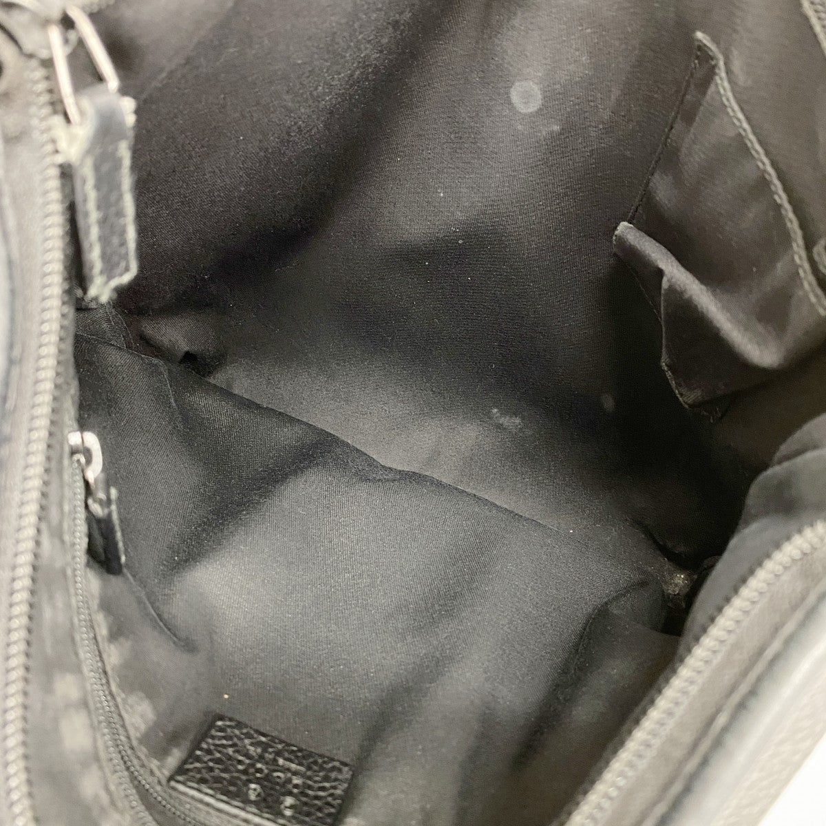 【5he5556-h】グッチ ショルダーバッグ アビー 258642 デニム ブラック シルバー金具【中古】レディース