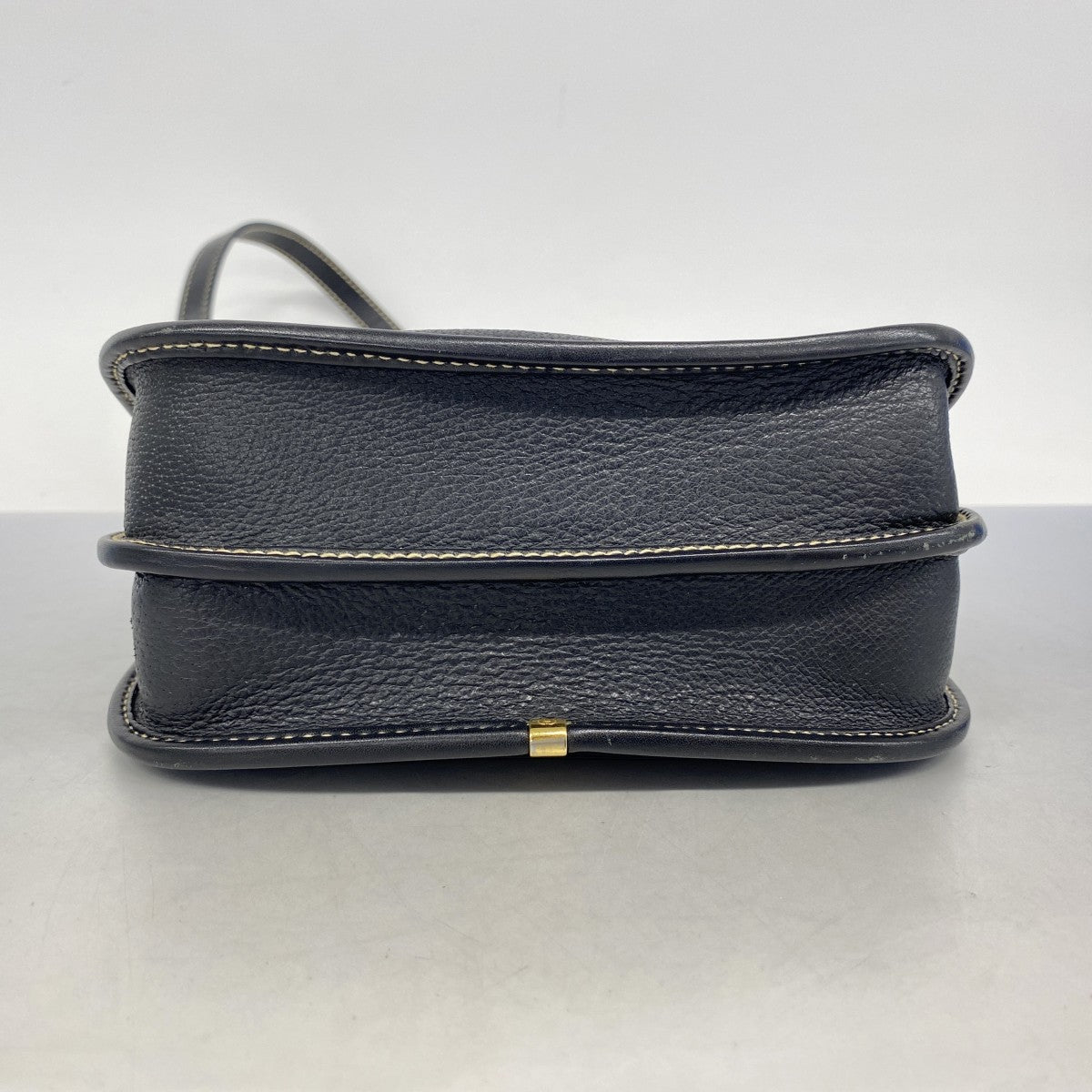 【5he5565-h】グッチ ショルダーバッグ 007 261 0715 レザー ブラック ゴールド金具【中古】レディース
