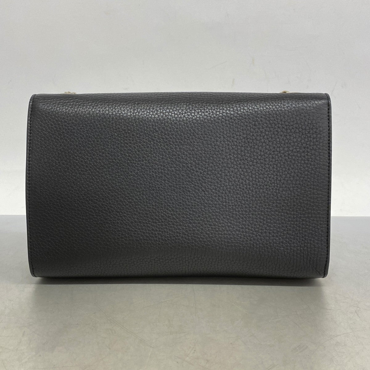 【5he5577-b-h】グッチ ショルダーバッグ バンブー 387611 レザー ブラック シャンパンゴールド金具【中古】レディース
