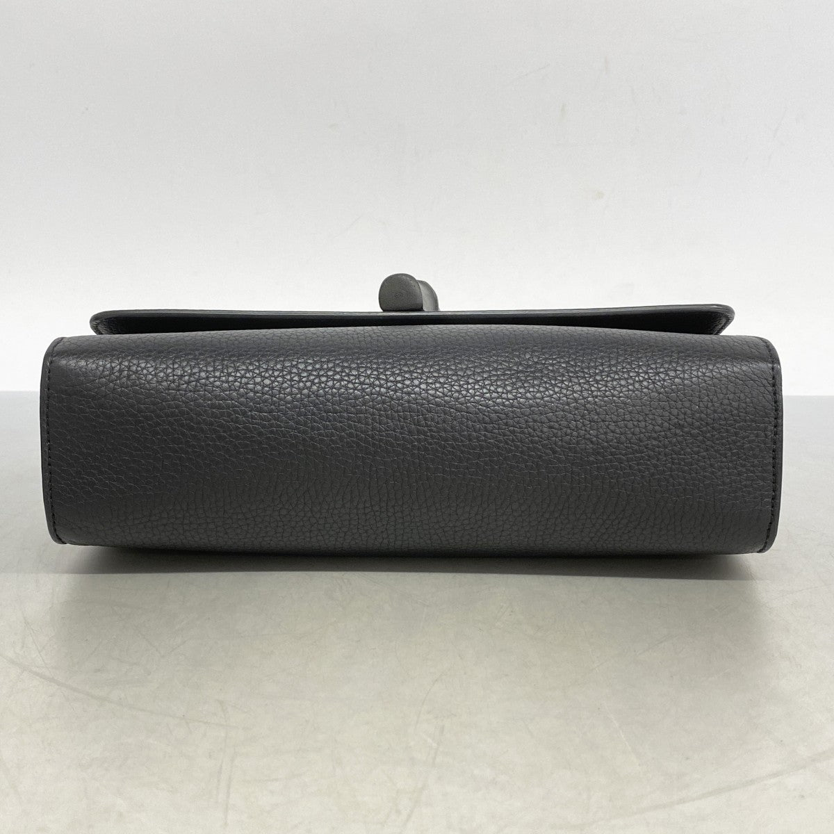 【5he5577-b-h】グッチ ショルダーバッグ バンブー 387611 レザー ブラック シャンパンゴールド金具【中古】レディース