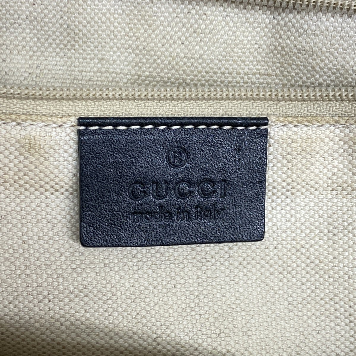 ★SALE【5he5623-h】グッチ ハンドバッグ ディアマンテ 211944 キャンバス ブラウン ブラック ゴールド金具【中古】レディース