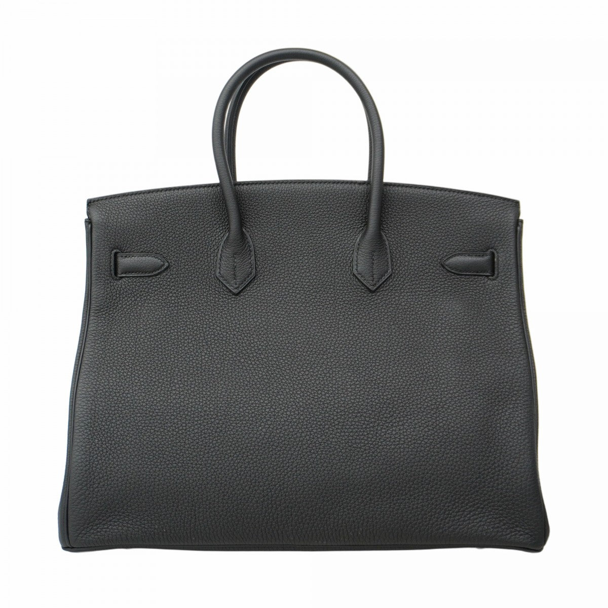 【5he5646-h】エルメス ハンドバッグ バーキン35 トゴ ブラック シルバー金具 C刻印【中古】レディース