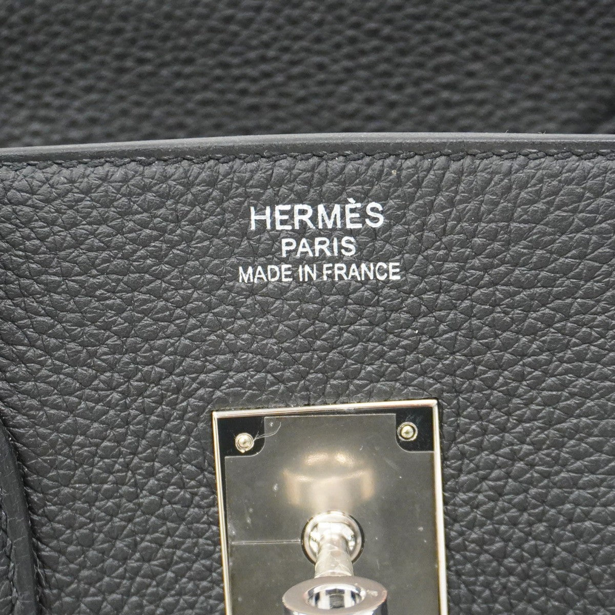 【5he5646-h】エルメス ハンドバッグ バーキン35 トゴ ブラック シルバー金具 C刻印【中古】レディース
