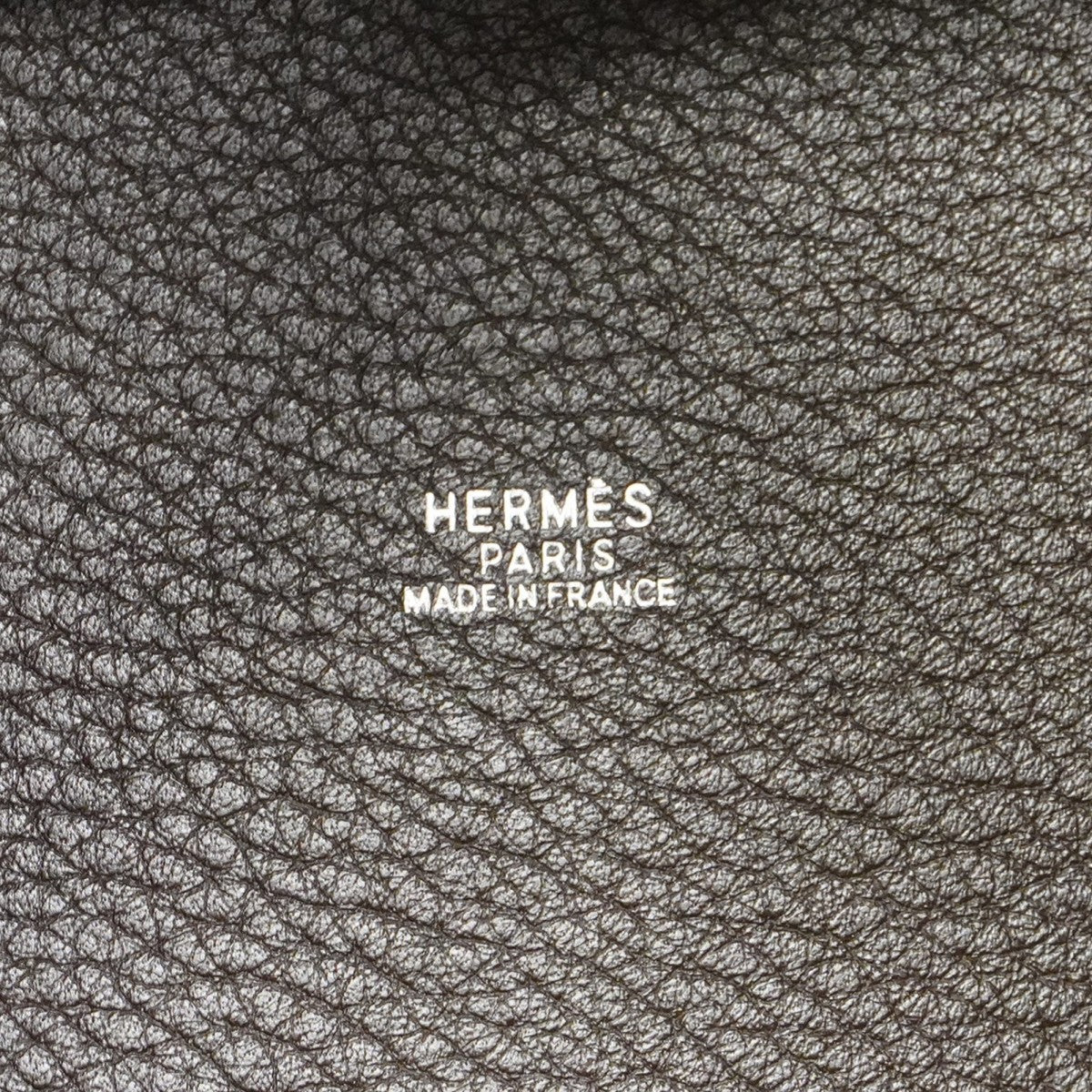 【5he5647-h】エルメス ハンドバッグ ピコタンMM トゴ エベーヌ シルバー金具 □G刻印【中古】レディース