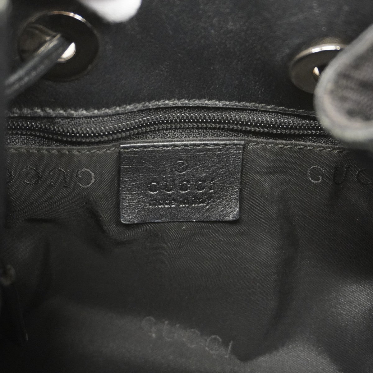 ★SALE【5he5722】グッチ ショルダーバッグ GGキャンバス バンブー 001 4033 キャンバス ブラック シルバー金具【中古】レディース
