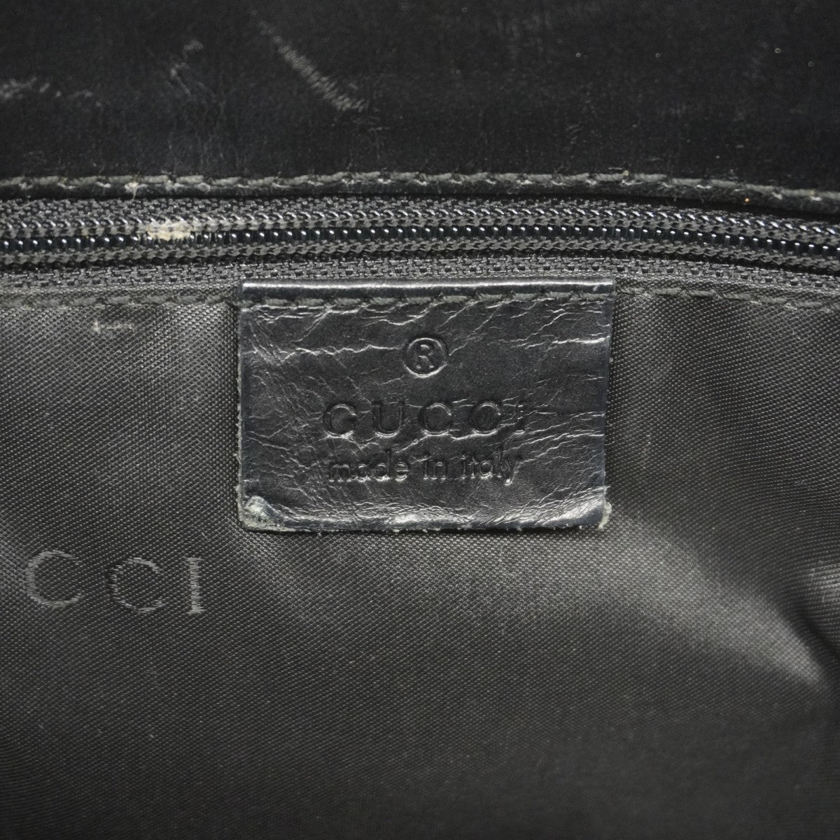 ★SALE【5he5723】グッチ ハンドバッグ ジャッキー 002 1067 ナイロンキャンバス ブラック シルバー金具【中古】レディース