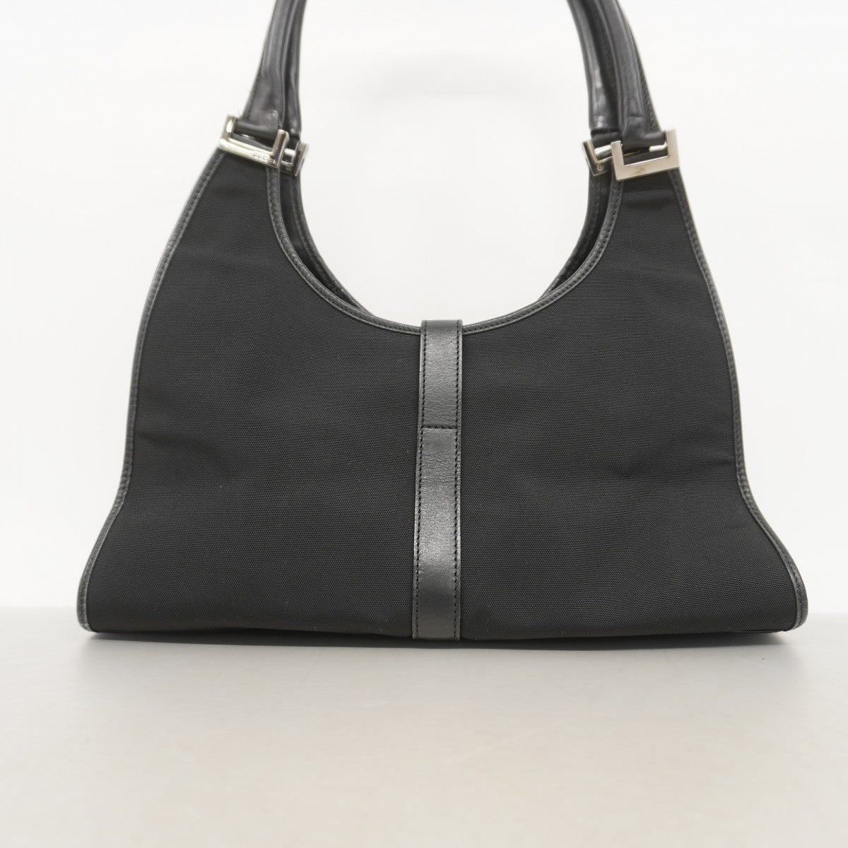 ★SALE【5he5723】グッチ ハンドバッグ ジャッキー 002 1067 ナイロンキャンバス ブラック シルバー金具【中古】レディース