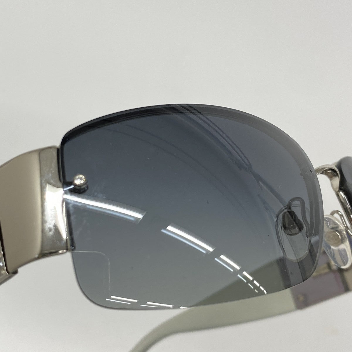 ★SALE【5he5737】シャネル サングラス 4117-B プラスチック ブラック オーロラ シルバー金具【中古】レディース