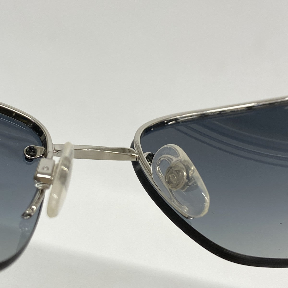 ★SALE【5he5737】シャネル サングラス 4117-B プラスチック ブラック オーロラ シルバー金具【中古】レディース