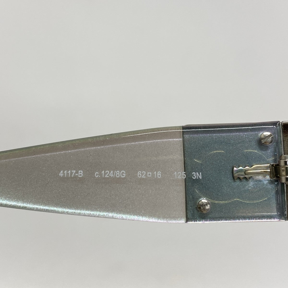 ★SALE【5he5737】シャネル サングラス 4117-B プラスチック ブラック オーロラ シルバー金具【中古】レディース