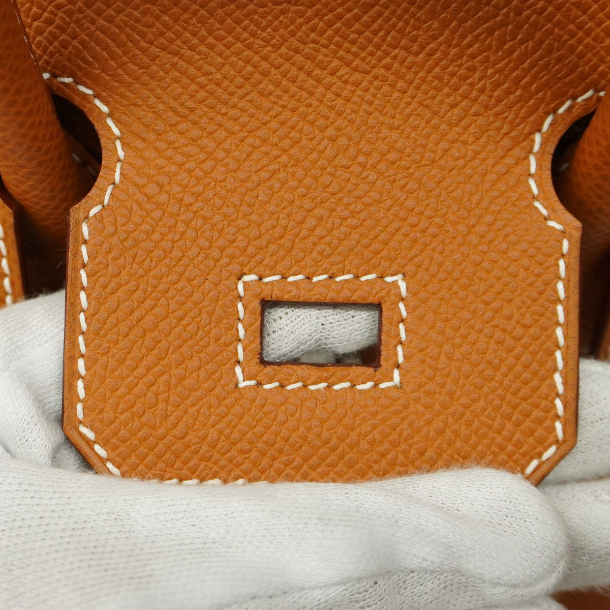 【5ia0218-e-g】エルメス ハンドバッグ バーキン25 セリエ ヴォーエプソン ゴールド シルバー金具 B刻印【中古】レディース