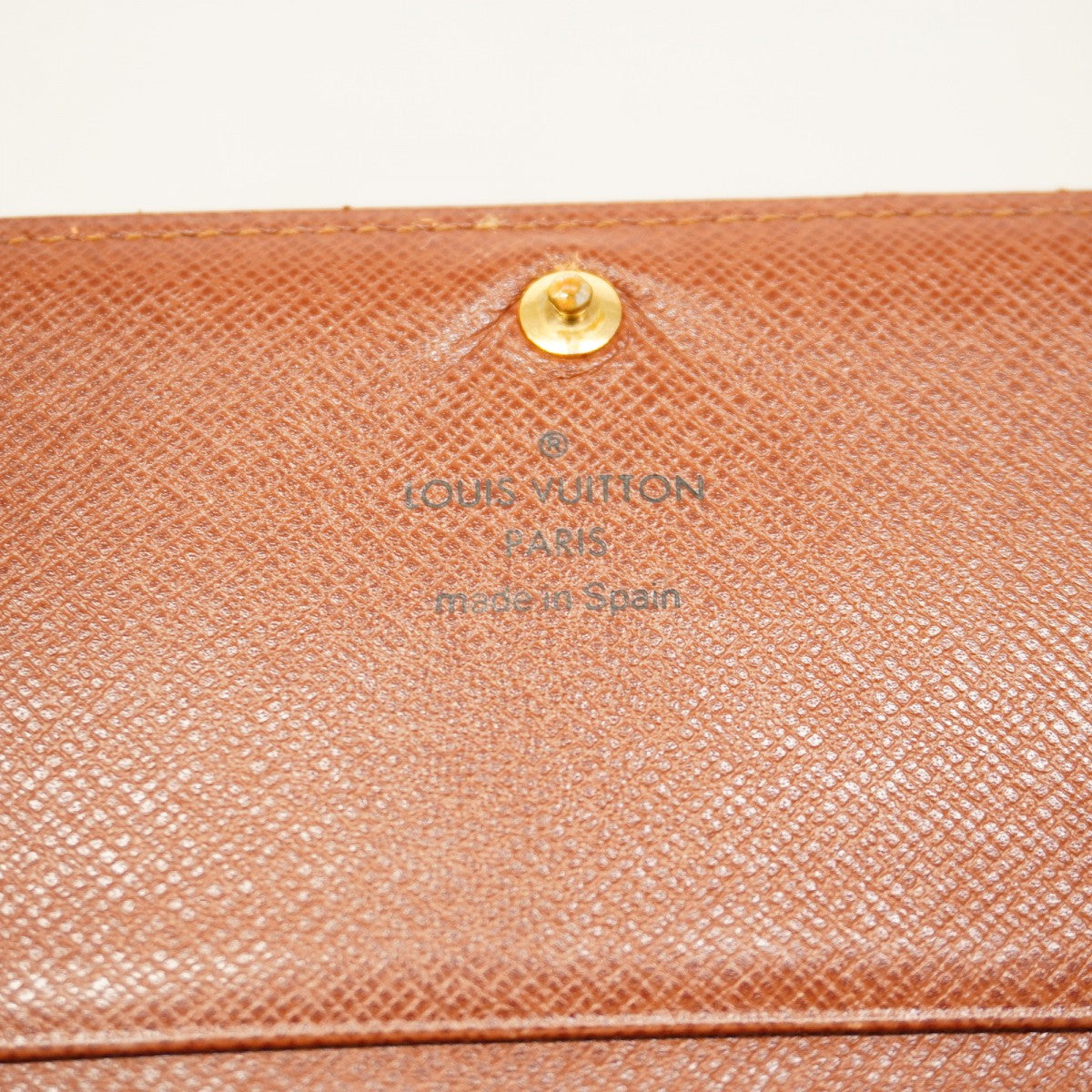 【5ia0312】ルイヴィトン 財布 モノグラム ポルトモネビエトレゾール M61730 ブラウン【中古】レディース