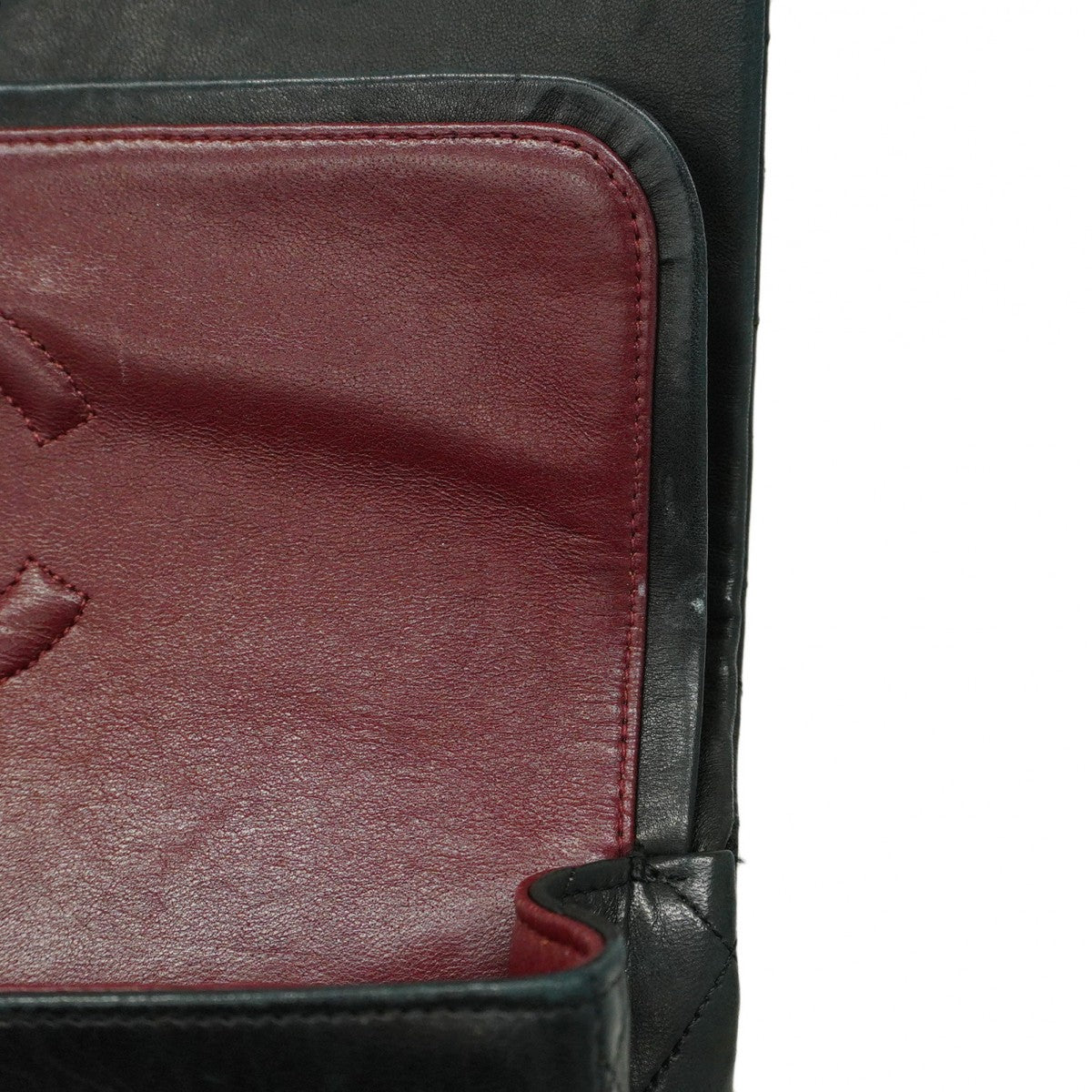 【5ia0326】シャネル ショルダーバッグ マトラッセ Wフラップ Wチェーン ラムスキン ブラック ゴールド金具【中古】レディース