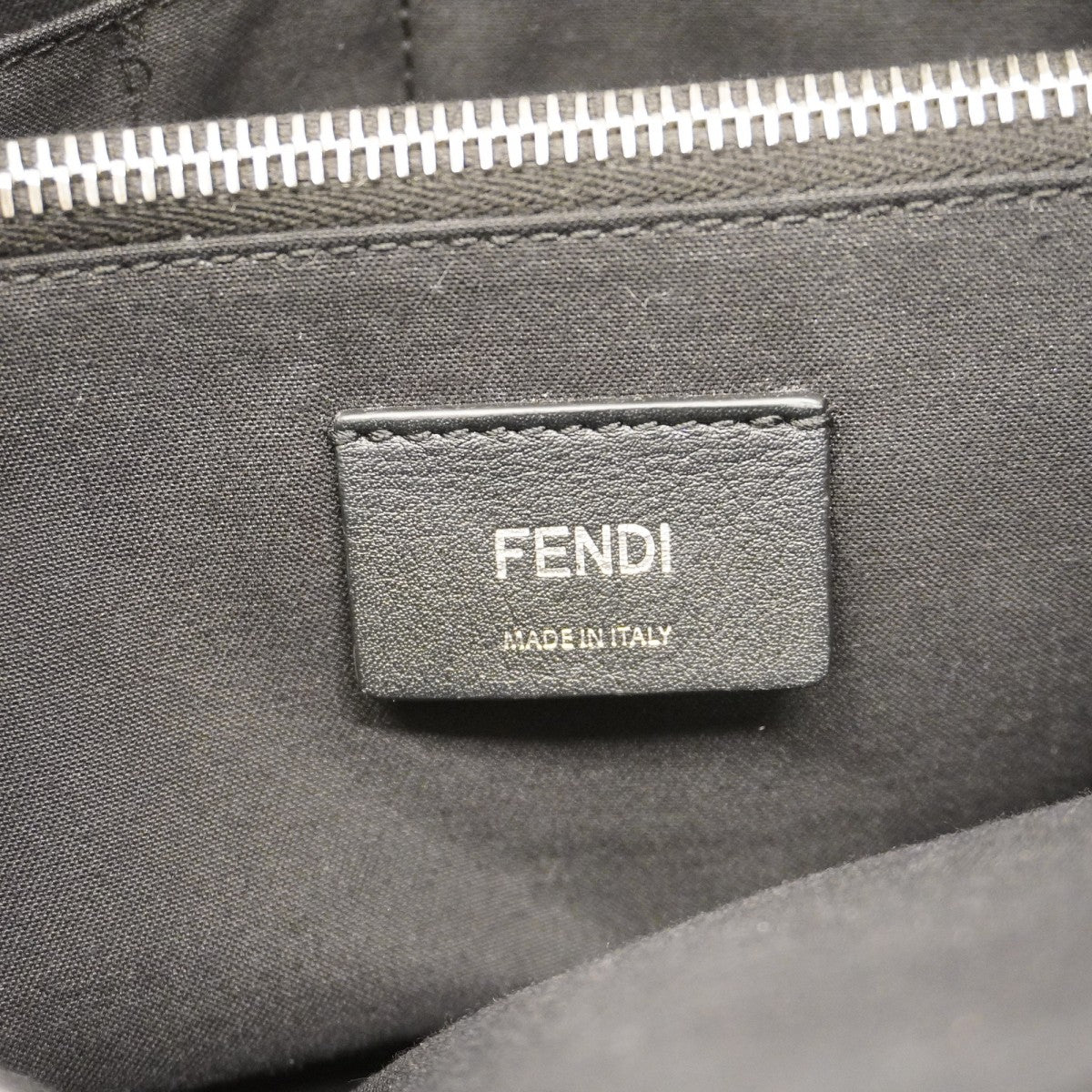 【5ia0345】フェンディ ハンドバッグ バイザウェイ レザー ブラック シルバー金具【中古】レディース