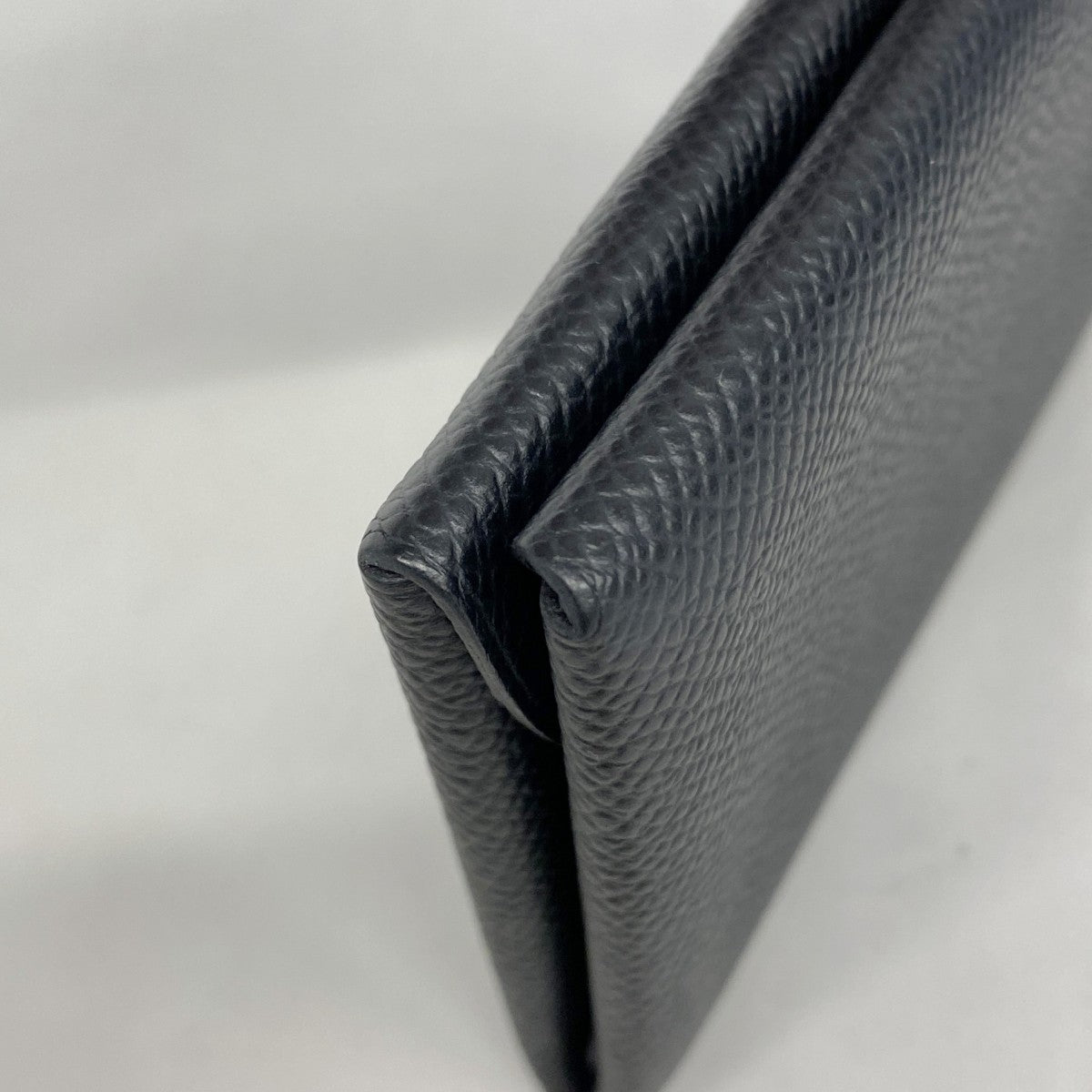 【5ib1338】エルメス カードケース カルヴィデュオ ヴォーエプソン ブラック シルバー金具 W刻印【中古】メンズ レディース ユニセックス