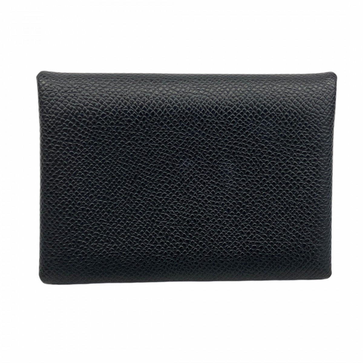 【5ib1338】エルメス カードケース カルヴィデュオ ヴォーエプソン ブラック シルバー金具 W刻印【中古】メンズ レディース ユニセックス