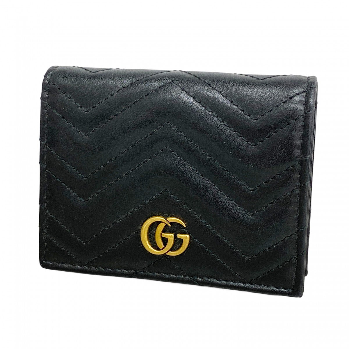 5ib1820-h】グッチ 財布 GGマーモント 466492 レザー ブラック