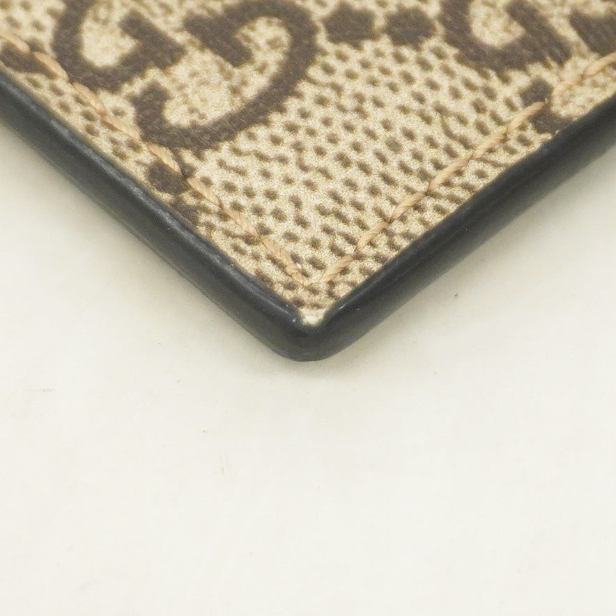 【5ib1896】グッチ カードケース GGスプリーム 451277 レザー ブラウン【中古】メンズ