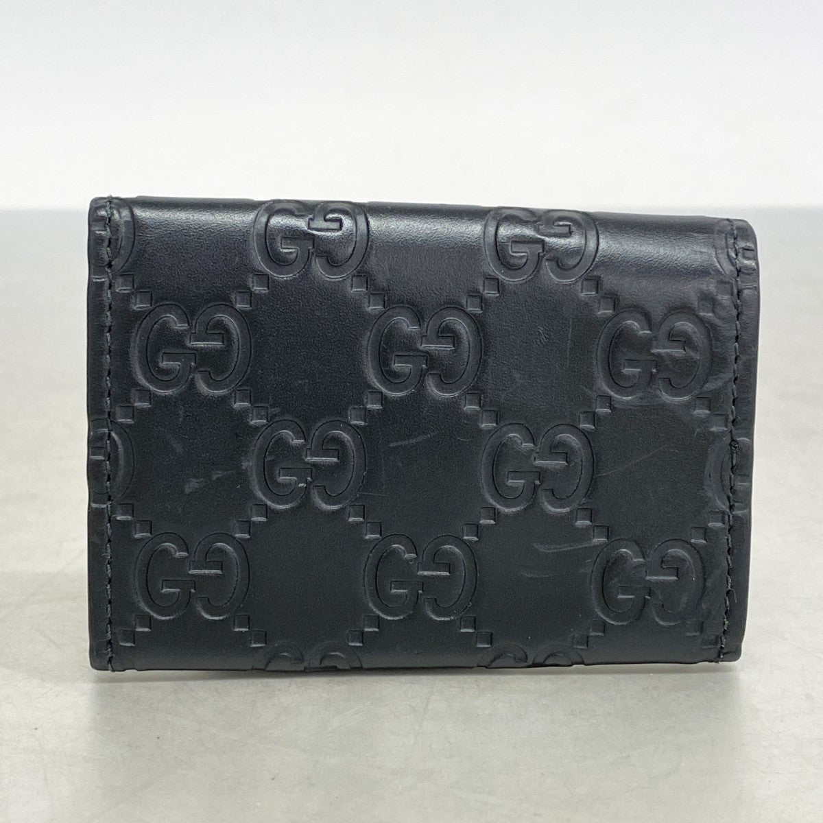 【5ib1949】グッチ キーケース グッチシマ 779824 レザー ブラック シルバー金具【中古】メンズ レディース ユニセックス