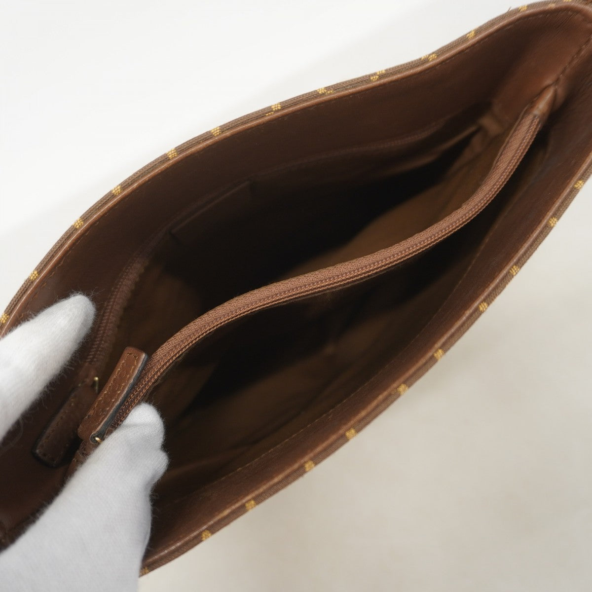 【5ib2191-h】グッチ ショルダーバッグ 001 4286 キャンバス ブラウン シャンパンゴールド金具【中古】レディース
