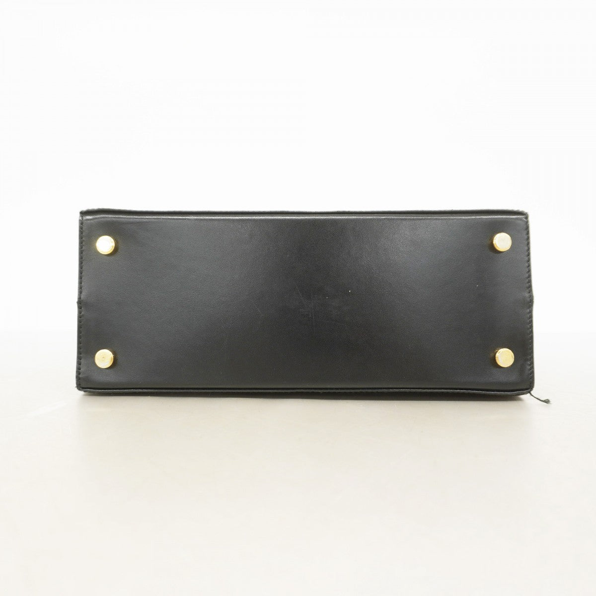 【5ib2214-h】サルヴァトーレフェラガモ ハンドバッグ ヴァラ レザー ブラック ゴールド金具【中古】レディース