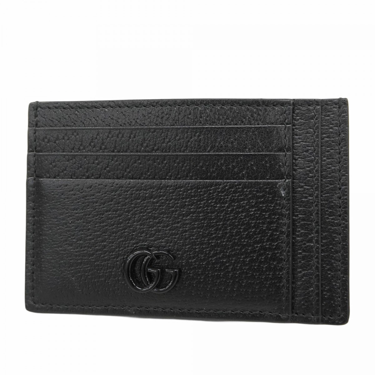 【5ib2415】グッチ カードケース 722734 レザー ブラック【中古】メンズ