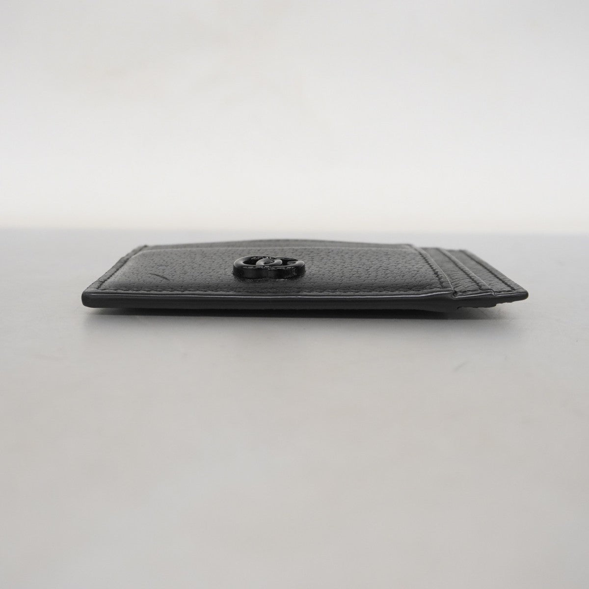 【5ib2415】グッチ カードケース 722734 レザー ブラック【中古】メンズ